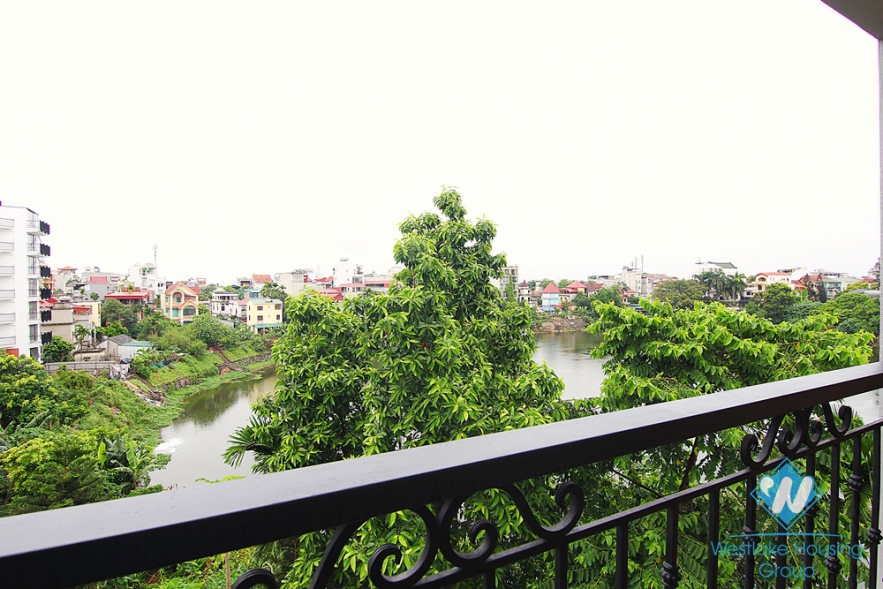 Spacious 2+ bedrooms apartment with lake view for rent in Tay Ho, Hanoi
